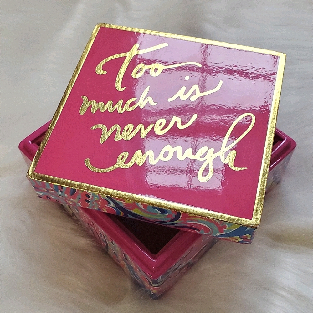 Lilly Pulitzer Too Much is Never Enough Box